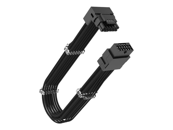 Akasa G-Nexus P16 - Strømforlengelseskabel - 12+4-stifts PCI Express 5.0 strøm (hann) vinklet til 12+4-stifts PCI Express 5.0 strøm (hunn) rett - 3...