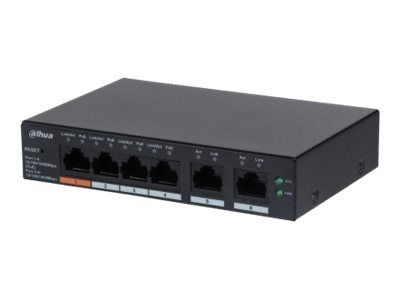 Dahua Technology DH-CS4006-4GT-60, Hallittu, L2, Gigabit Ethernet (10/100/1000), Täysin kaksipuolinen, Power over Ethernet -tuki, Seinäkiinnitteinen Dahua Technology DH-CS4006-4GT-60, Hallittu, L2, Gigabit Ethernet (10/100/1000), Täysin kaksipuolinen, Power over Ethernet -tuki, Seinäkiinnitteinen