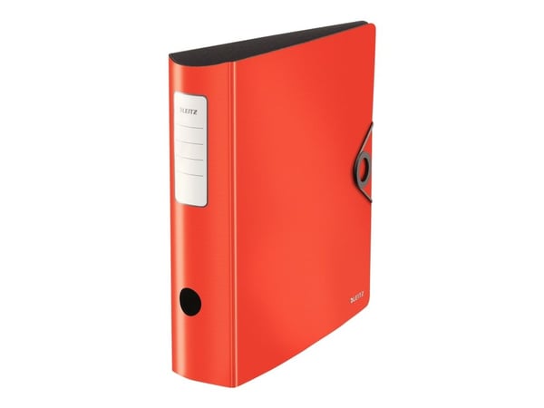 Leitz 180° Active Solid - Hevarmbuefil - bokryggbredde: 80 mm - for A4 - kapasitet: 500 ark - rød