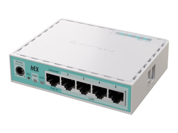 VERKKOREITITIN 10/100/1000M 5P HEX E50UG MICROTIK VERKKOREITITIN 10/100/1000M 5P HEX E50UG MICROTIK