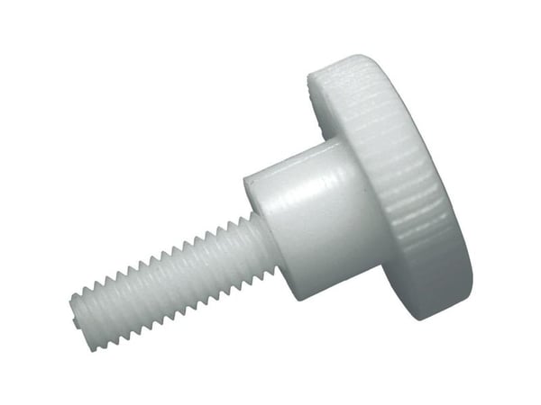 TOOLCRAFT 830396 Fingerskruer M5 10 mm Kærv DIN 465 Plast , Polyamid 10 stk