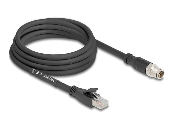 DeLOCK 80580, 3 m, Cat5e, S/FTP (S-STP), M12, RJ-45, Lajittelu