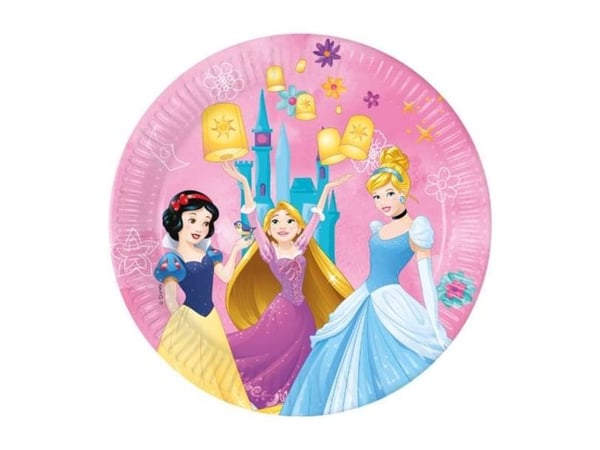 Disney Prinsesse paptallerkner 23 cm