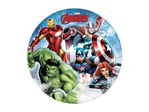 Avengers Infinity Stones paptallerkner 23 cm