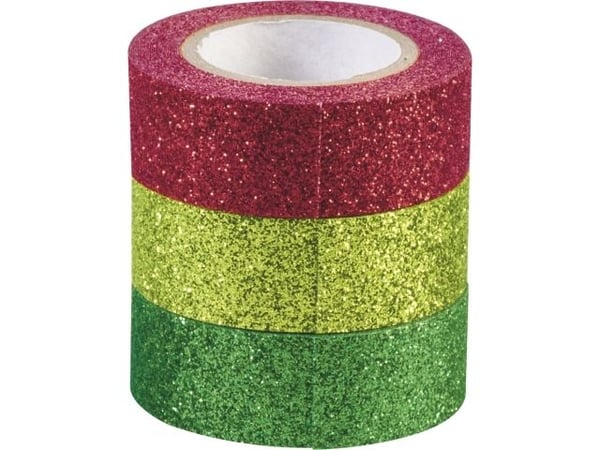 HEYDA 20-35 843 77, Grønn, Rød, Mønster, Papir, 3 m, 15 mm, Blister