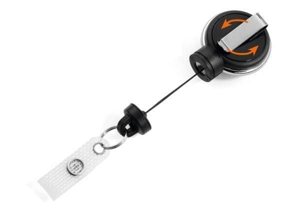 Durable 834901, Uttrekkbar merkesnelle, Svart, 1 stykker, Plast, 35 mm, 65 mm