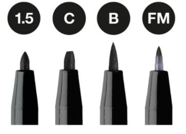 Faber-Castell 167153, 4 färger, Svart, Svart, Rund, 1 styck