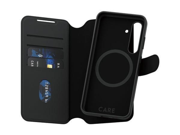 CARE by PanzerGlass Tango - Lommebok for mobiltelefon - 2-i-1 lommebok - termoplast-polyuretan (TPU), polyuretan (PU) - for Samsung Galaxy S25