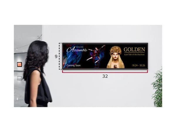 LG 37BH7N-H Stretch-informasjonsskjerm 37" 1920 x 540 IPS