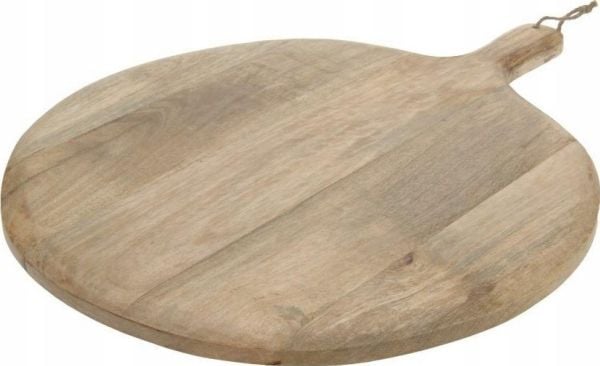 Boltze rund serveringsplate i mangotre, Ø 47 cm