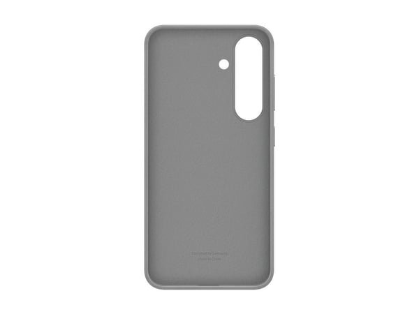 Samsung EF-VS931 - Bagsidecover til mobiltelefon - læder mønster - grå - for Galaxy S25