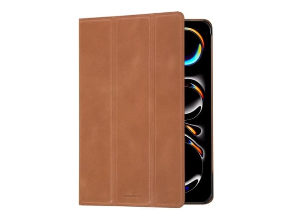 dbramante1928 Risskov - Lommebok for nettbrett - helnarvet lær - gyllenbrun - for Apple 11-inch iPad Pro (M4, M5)