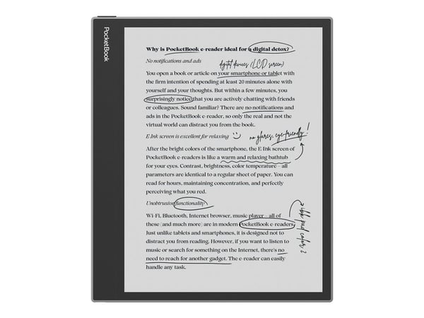 PocketBook InkPad EO - eBook-leser - Android 11 - 64 GB - 10.3" 16 grånivåer (4-bts) E Ink Kaleido 3 - berøringsskjerm - baksidekamera - Bluetooth,...