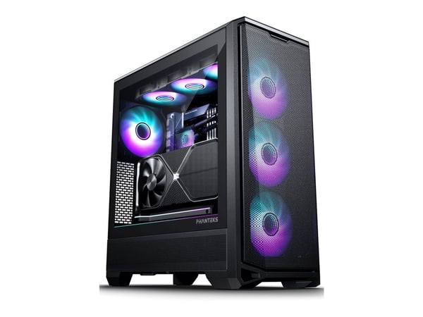 Phanteks Eclipse G400A - Mid tower gaming - ATX - sidepanel med vindu (herdet glass) - ingen strømforsyning (ATX) - atlasksort - USB/lyd