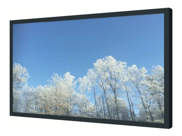 HI-ND EASY - Monteringssett (hylster) - landskap - for LCD-skjerm - pulverbelagt metall - svart, RAL 9005 - skjermstørrelse: 43" - veggmonterbar