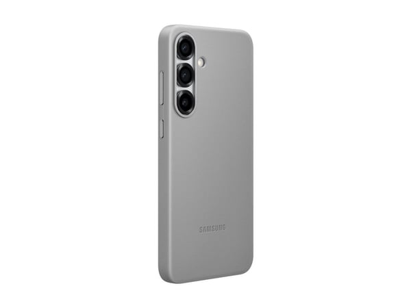Samsung EF-VS936 - Bagsidecover til mobiltelefon - læder mønster - grå - for Galaxy S25+