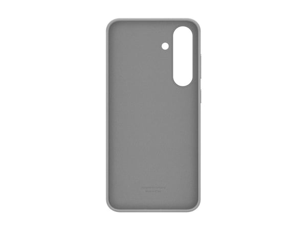 Samsung EF-VS936 - Bagsidecover til mobiltelefon - læder mønster - grå - for Galaxy S25+