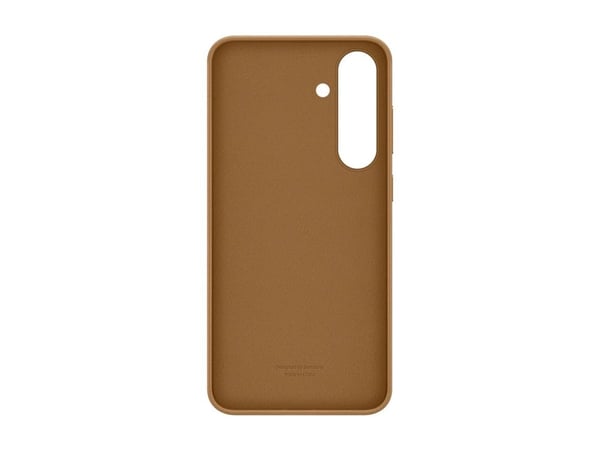 Samsung EF-VS936 - Baksidedeksel for mobiltelefon - fauxlær - kamelhårfarget - for Galaxy S25+