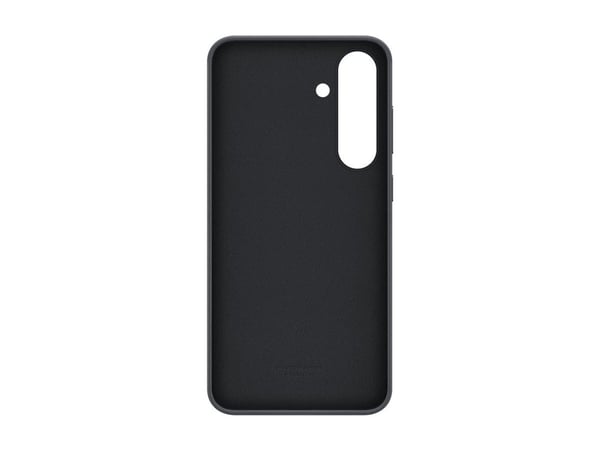 Samsung EF-VS936 - Bagsidecover til mobiltelefon - læder mønster - sort - for Galaxy S25+