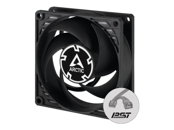 ARCTIC P8 PWM PST, Tuuletin, 8 cm, 3000 rpm, 0,3 tuuletinta, 23,4 kuutiometriä/min, 40,3 m³/h