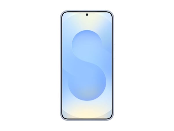Samsung EF-VS936 - Bagsidecover til mobiltelefon - læder mønster - lyseblå - for Galaxy S25+