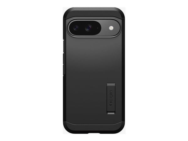 Spigen Tough Armor - Baksidesskydd för mobiltelefon - polykarbonat, termoplastisk polyuretan (TPU), stötskum - svart - för Google Pixel 9, 9 Pro