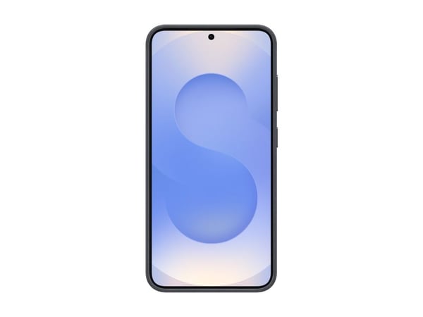 Samsung EF-VS931 - Bagsidecover til mobiltelefon - læder mønster - sort - for Galaxy S25