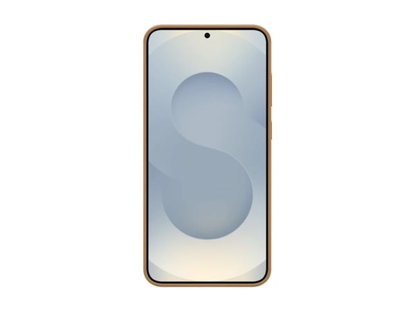Samsung EF-VS936 - Baksidedeksel for mobiltelefon - fauxlær - kamelhårfarget - for Galaxy S25+