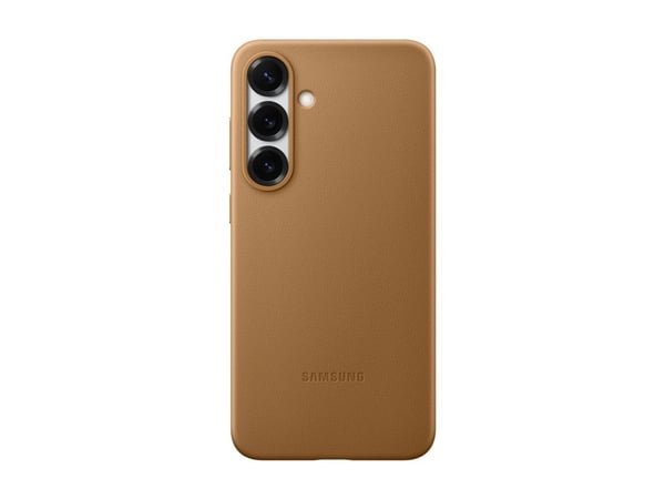 Samsung EF-VS936 - Baksidedeksel for mobiltelefon - fauxlær - kamelhårfarget - for Galaxy S25+