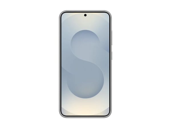 Samsung EF-VS931 - Bagsidecover til mobiltelefon - læder mønster - grå - for Galaxy S25