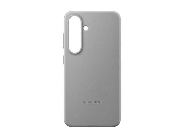 Samsung EF-VS931 - Bagsidecover til mobiltelefon - læder mønster - grå - for Galaxy S25