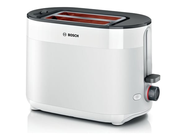 Bosch MyMoment TAT2M121 - Brødrister - 2 skive - 2 Spor - hvit