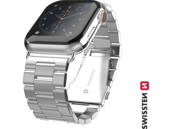 Swissten metallrem for Apple Watch 1/2/3/4/5/6/SE / 40 mm / 42 mm
