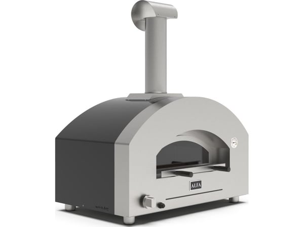 Alfa Forni Futuro 2 Pizze Hybrid silver black