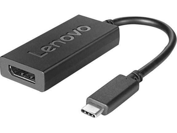 Lenovo - USB-/DisplayPort-adapter - USB-C (hane) till DisplayPort (hona) - DisplayPort 1.2a - stöd för 4K - för Thinkpad 13 (1st Gen); ThinkPad T47...