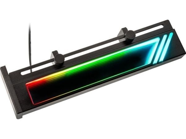 Kolink Core Pro i aluminium uendelig speil GPU-støtte - svart