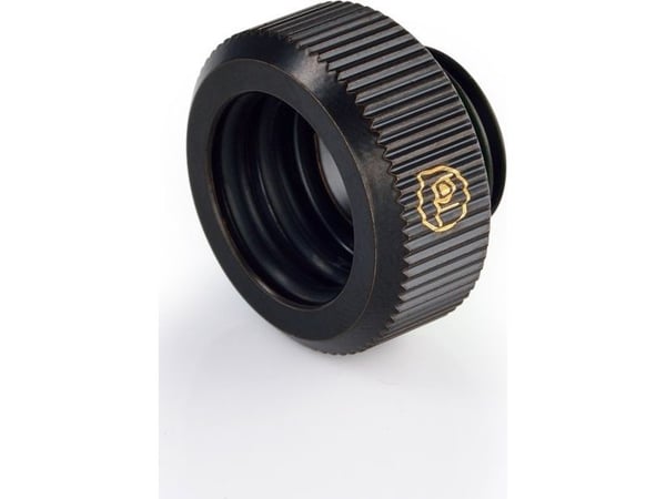 „Bitspower Touchaqua“ adapter, kobling: G1/4 tomme AG - 14 mm utvendig diameter hardt rør, 2-pakning, svart