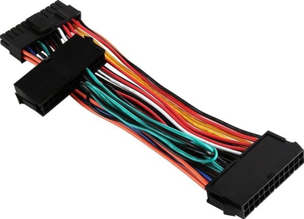 SilverStone PP10 - Förlängningskabel för ström - 24-pin ATX (hona) till 24-pin ATX (hane) - 50 cm
