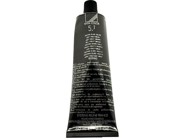 Keune Tinta Color permanent hårfarge 5.7 Lys fiolettbrun, 60 ml