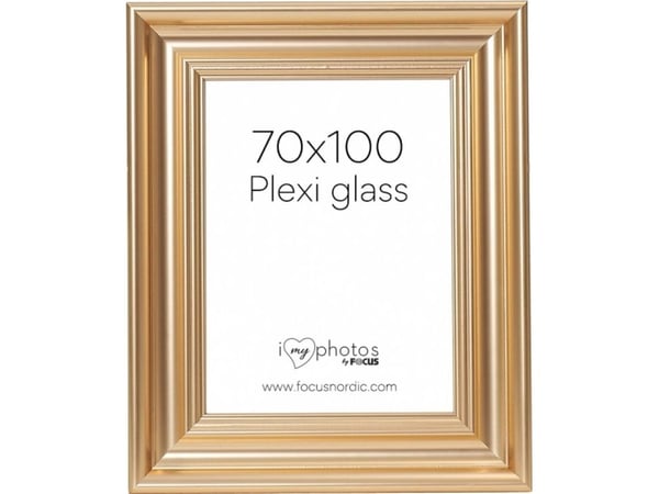 Fotoramme Focus Charleston Gold 70x100 organisk glass