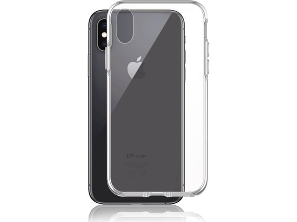 Matkapuhelimen takakansi - lasi (9H), termoplastinen polyuretaani (TPU) - kirkas - Apple iPhone XS Maxille