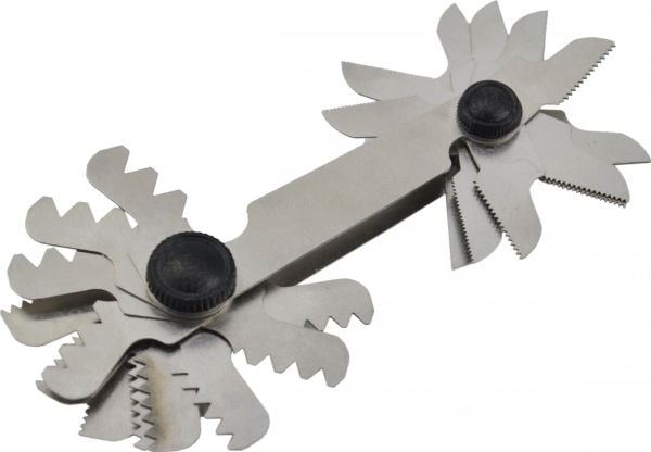 AWTools gjengelære/spor 60° 24 maler 0,25–6,0 mm