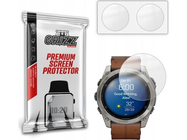 Mat skjermfolie GrizzGlass for Garmin Fenix 8 51 mm
