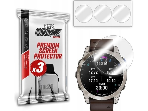 GrizzGlass Hydrofilm hydrogelfilm for Garmin D2 Mach 1 Pro 51 mm