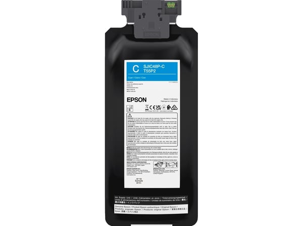 Epson T55P2 - 480 ml - cyan - original - boks - blekkpakke - for EPL C8000E