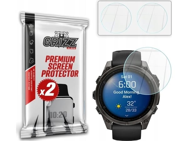 GrizzGlass HybridGlass for Garmin Fenix 8 47mm