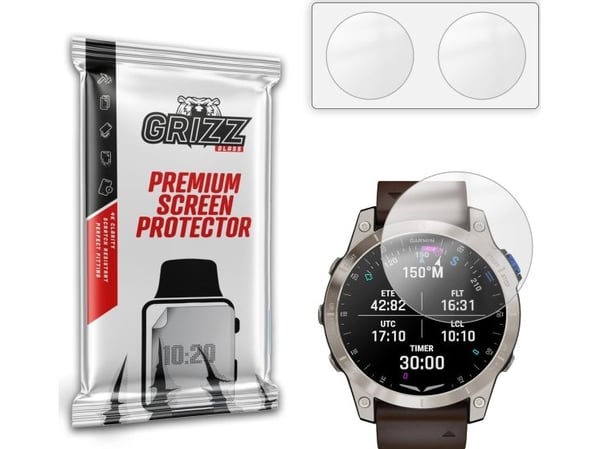GrizzGlass PaperScreen matt film till Garmin D2 Mach 1 Pro 51 mm