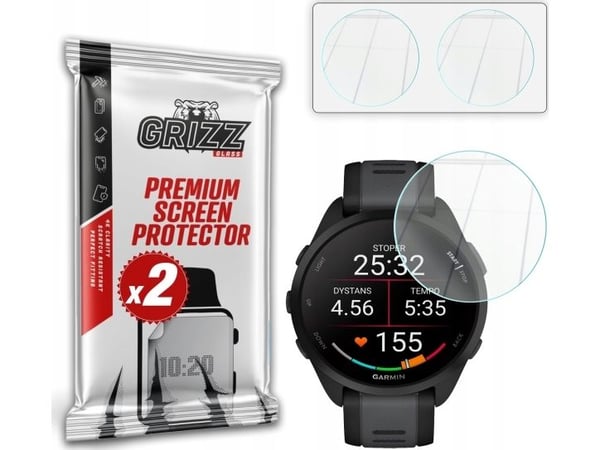 GrizzGlass HybridGlass for Garmin Forerunner 165