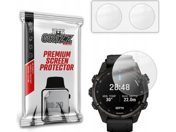 Folia matt GrizzGlass PaperScreen til Garmin Descent Mk3i 51 mm