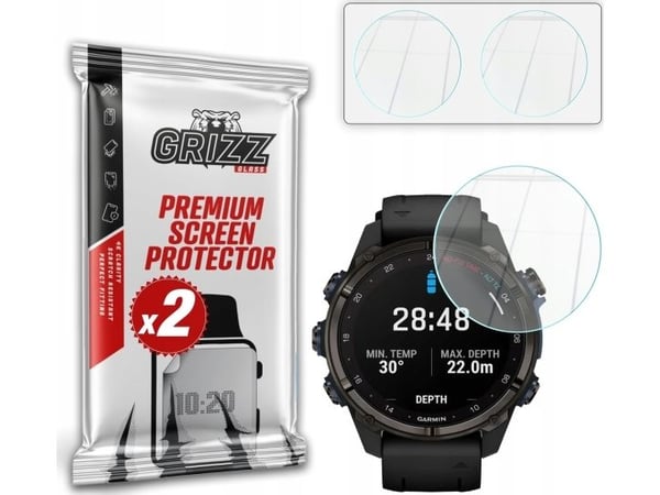 GrizzGlass HybridGlass for Garmin Descent Mk3i 51mm